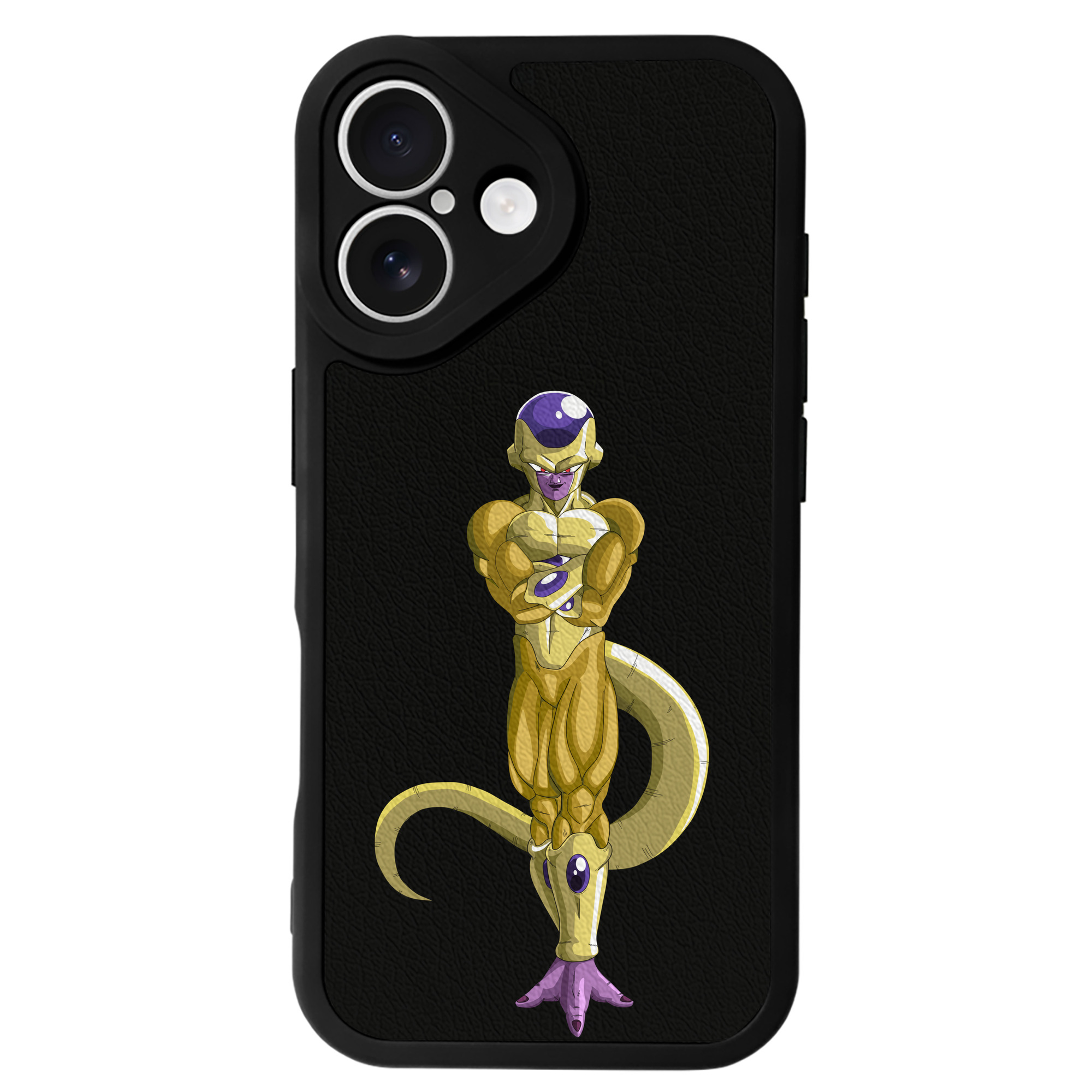 （画像用） ドラゴンボール フリーザ DRAGON BALL Frieza 【iPhone 16シリーズ対応】シリコンスマホケース（レザー調） 材質：シリコン